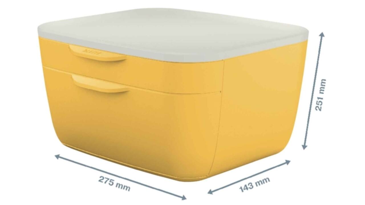 Ladenblok Leitz Cosy 2 laden geel
