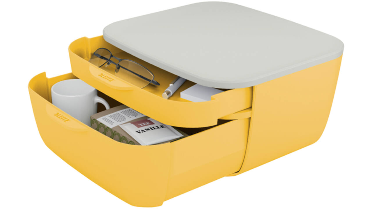 Ladenblok Leitz Cosy 2 laden geel