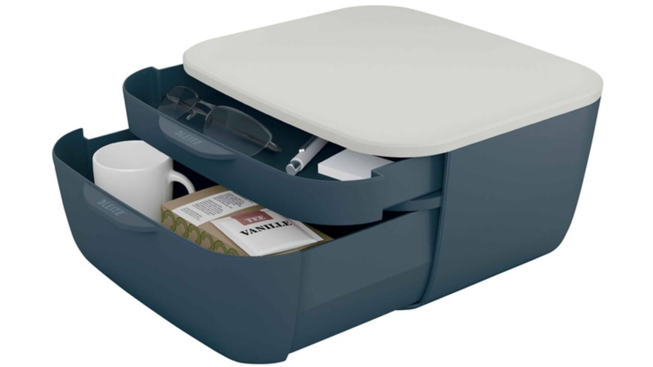 Ladenblok Leitz Cosy 2 laden grijs