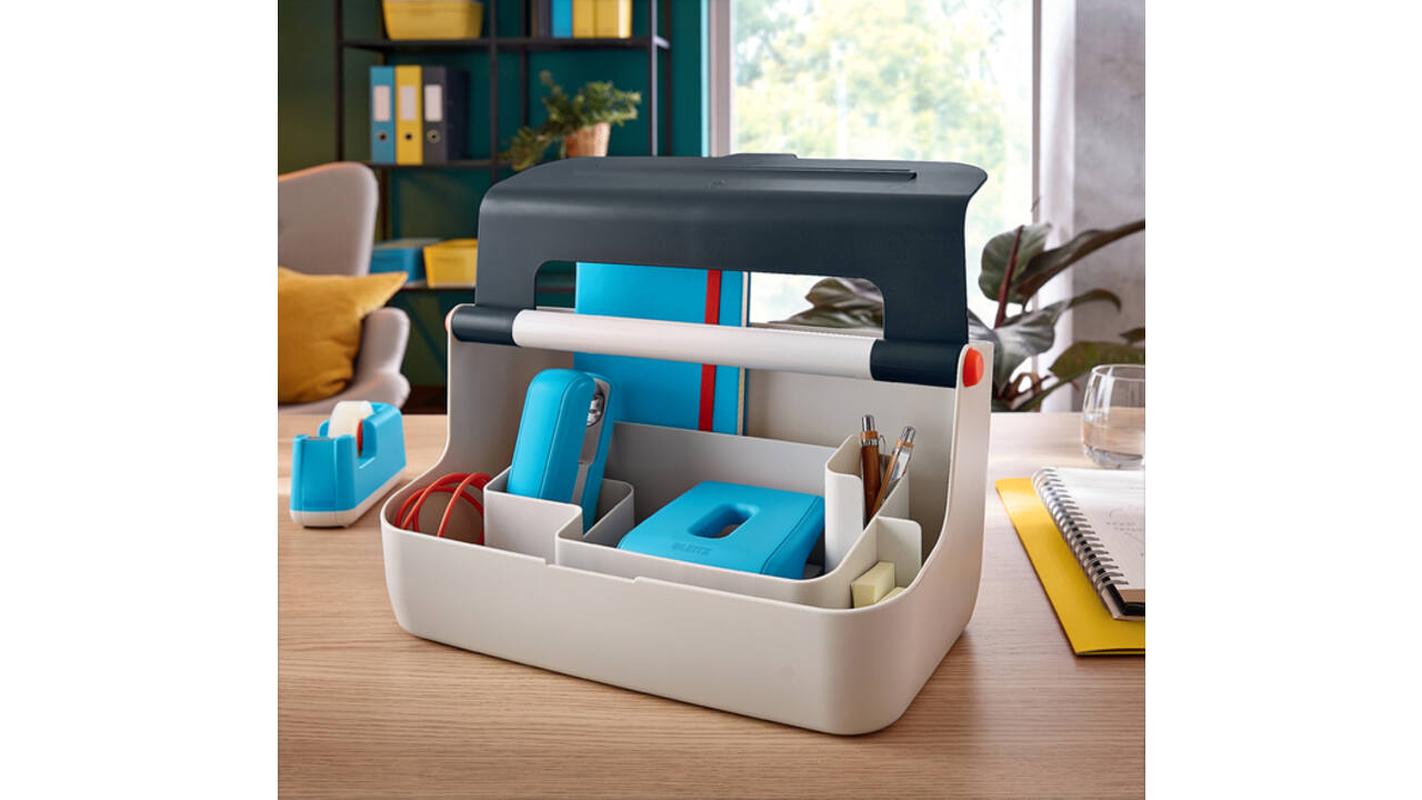 Opbergbox Leitz Cosy draagbaar kunststof grijs