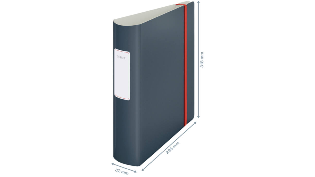 Ordner Leitz Cosy Active 180° 82mm PP A4 fluweel grijs