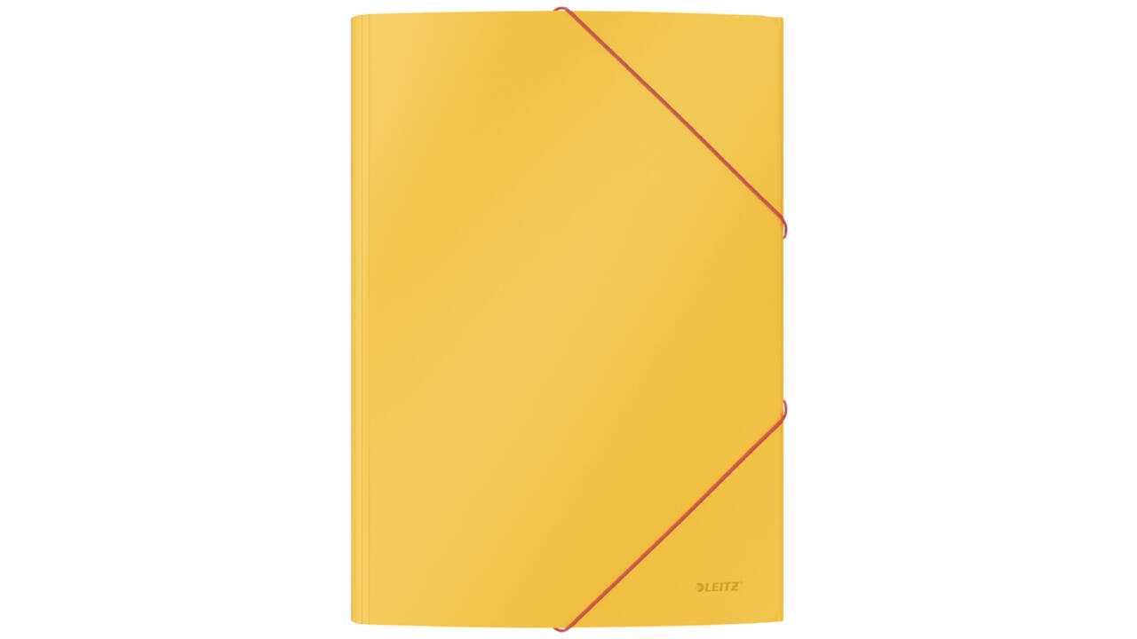 Elastomap Leitz Cosy A4 3-kleps geel