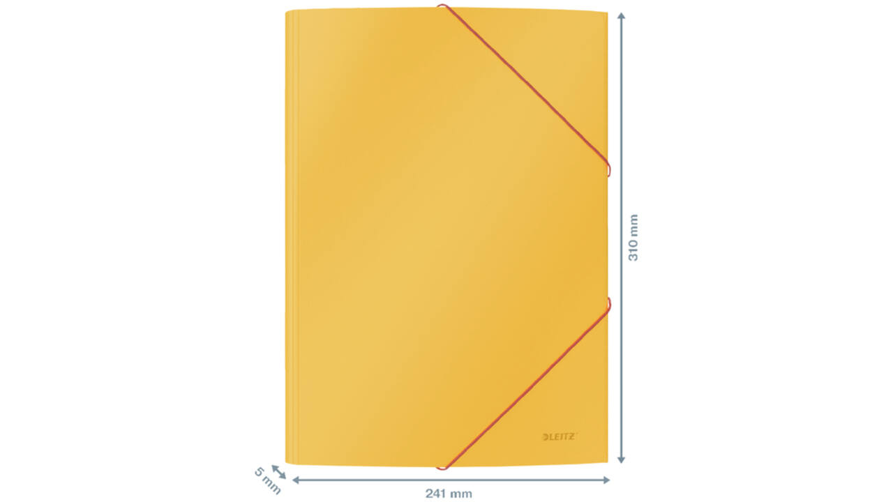 Elastomap Leitz Cosy A4 3-kleps geel