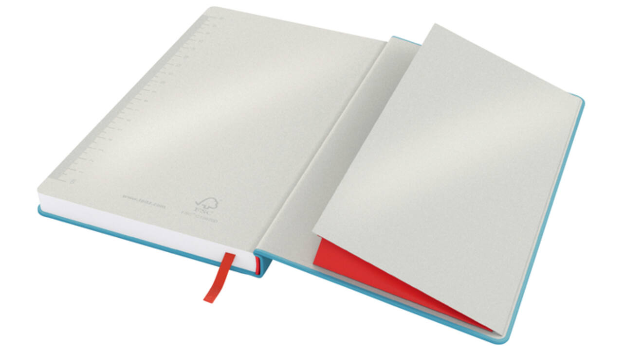 Notitieboek Leitz Cosy A5 160blz 100gr lijn blauw