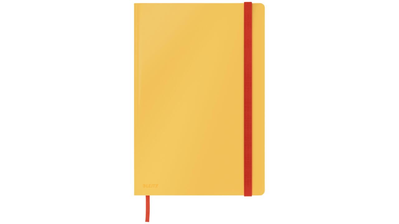 Notitieboek Leitz Cosy B5 160blz 100gr lijn geel