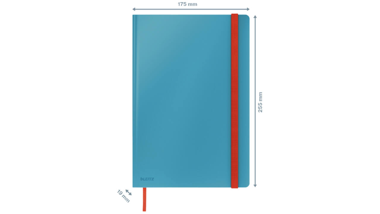 Notitieboek Leitz Cosy B5 160blz 100gr lijn blauw