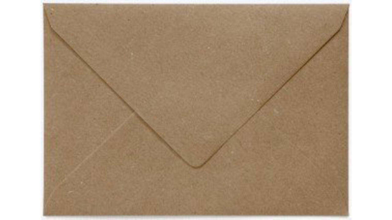 Envelop Papicolor EA5 156x220mm recycled kraft bruin