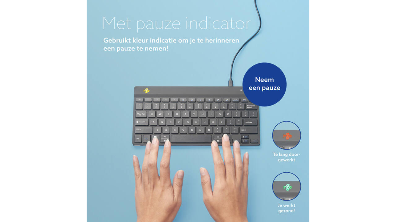 Toetsenbord R-Go Ergonomisch Compact Break QWERTY