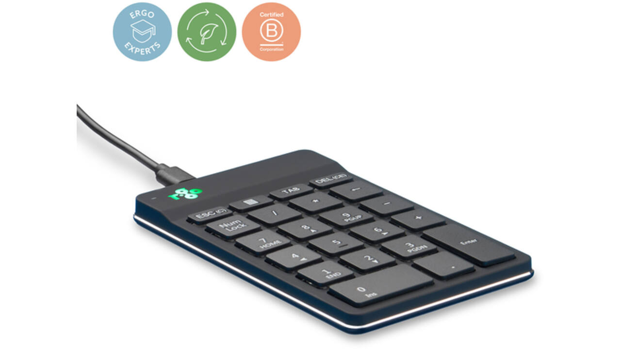 Toetsenbord R-Go Ergonomisch Numpad Break Draad