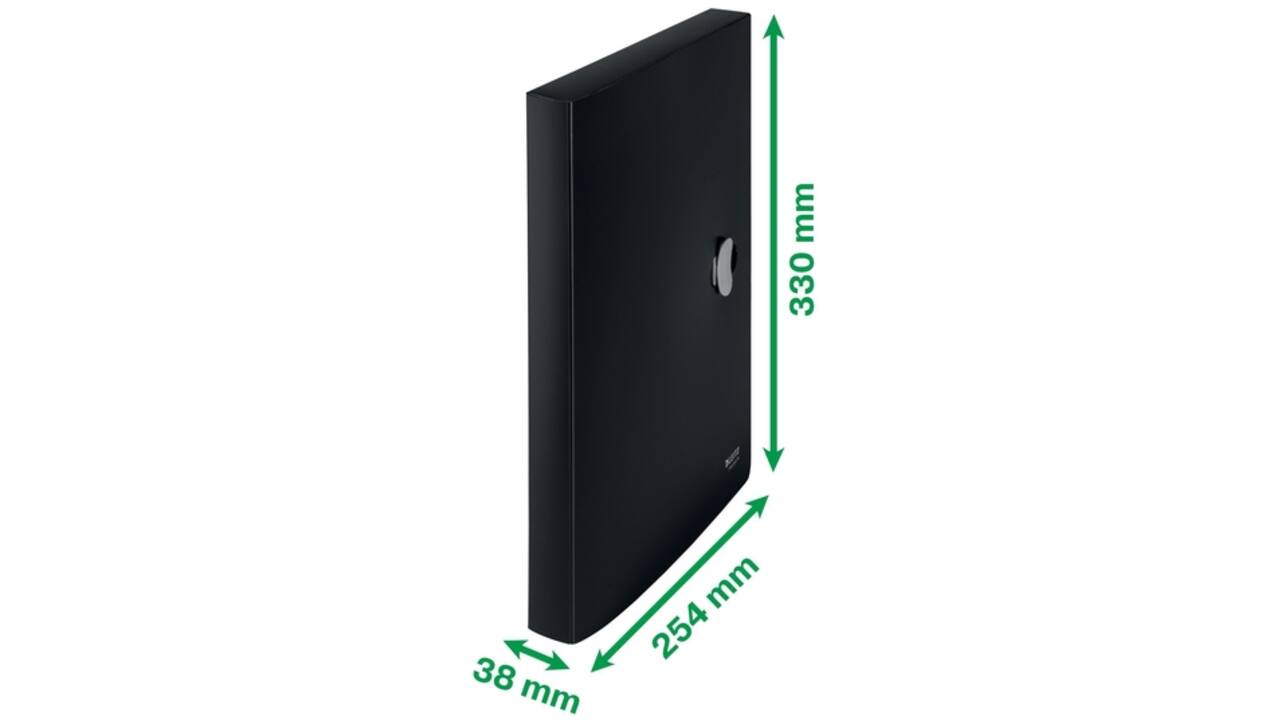Documentenbox Leitz Recycle A4 PP zwart