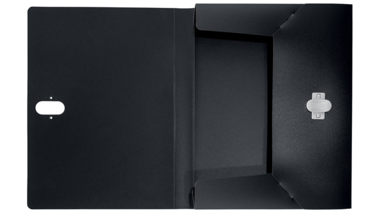 Documentenbox Leitz Recycle A4 PP zwart