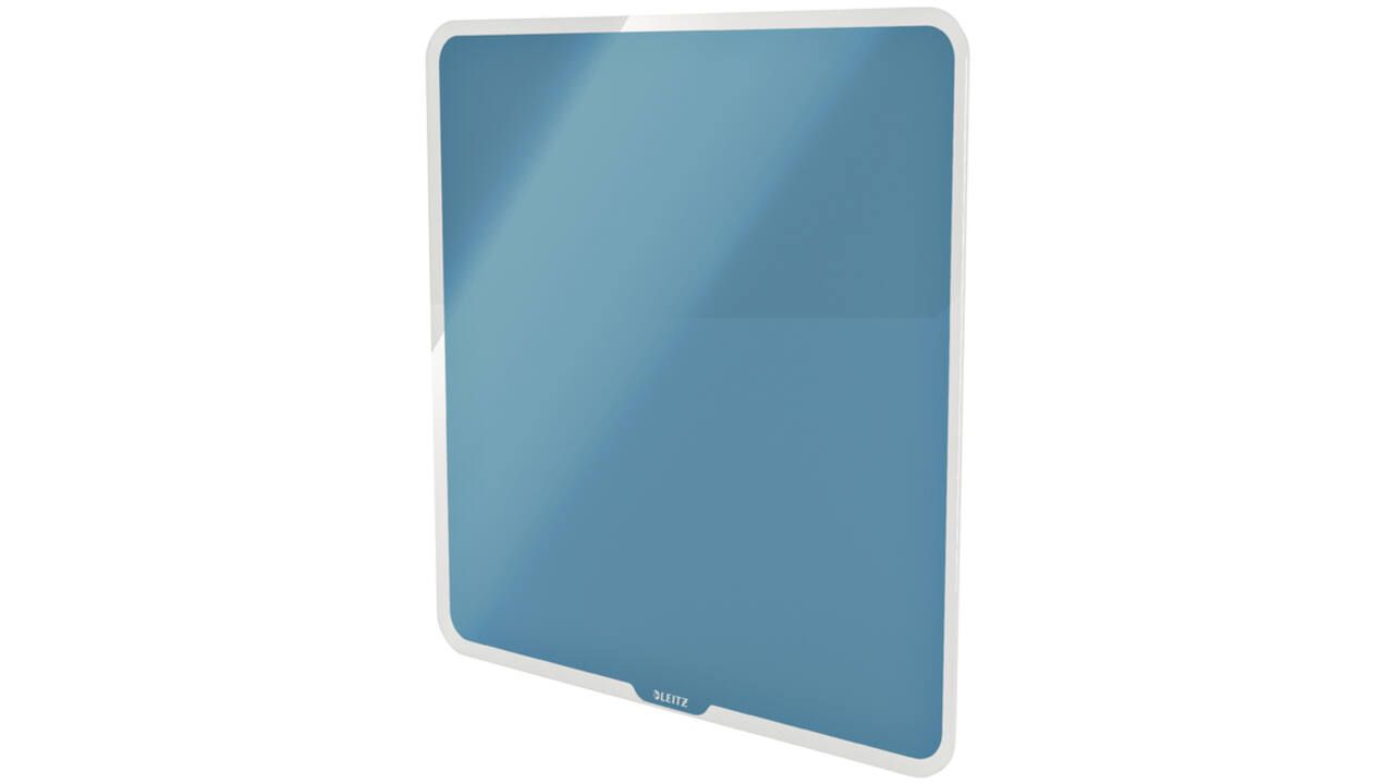 Glasbord Leitz Cosy magnetisch 450x450mm blauw