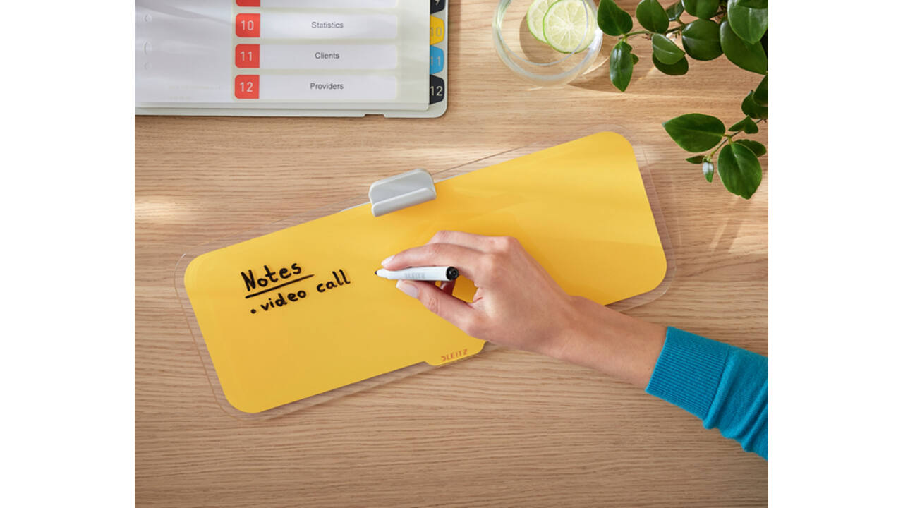 Glas Desktop Pad Leitz Cosy geel