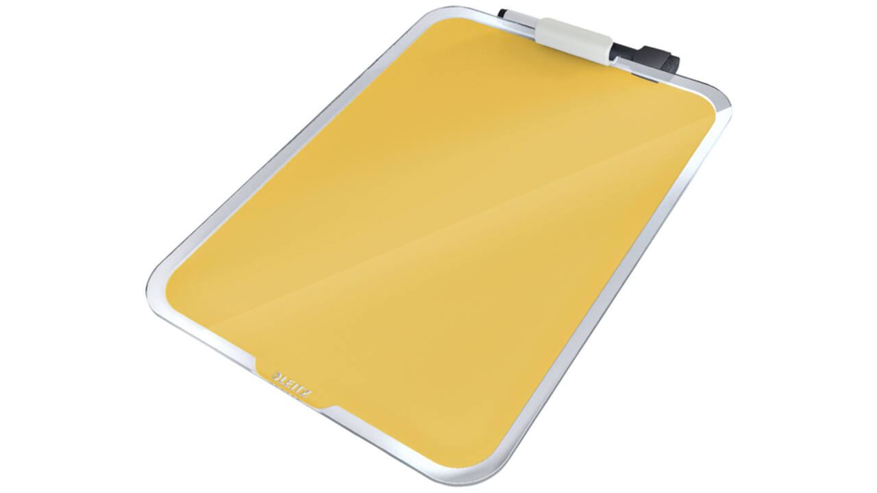 Glas Desktop Flipover Leitz Cosy geel