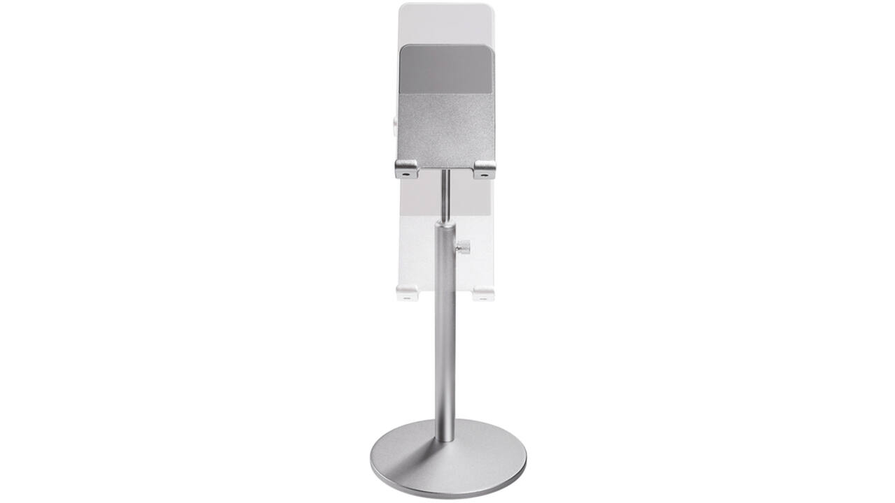 Telefoonstandaard Neomounts DS10200SL1 in hoogte verstelbaar Zilver