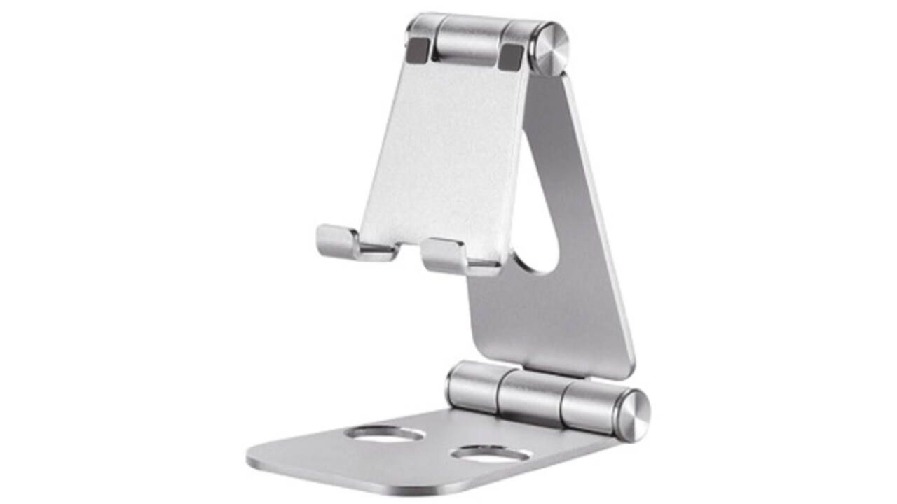 Telefoonstandaard Neomounts DS10-160SL1 opvouwbaar zilver