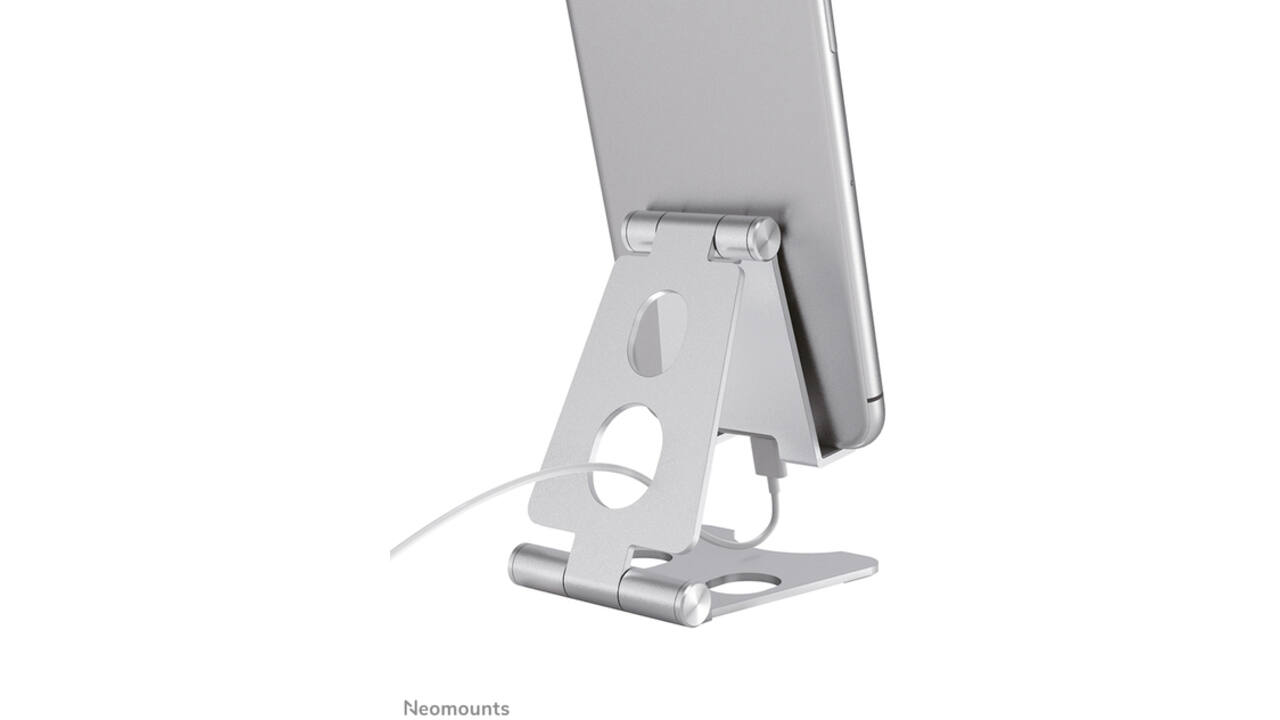 Telefoonstandaard Neomounts DS10-150SL1 opvouwbaar Zilver
