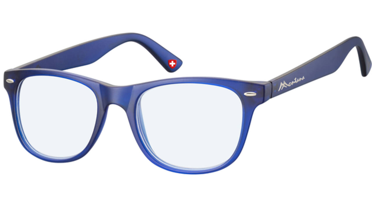 Leesbril Montana +2.50 dpt blue light filter blauw