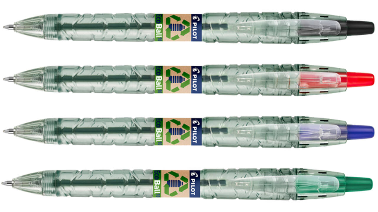 Balpen PILOT Begreen B2P EcoBall medium assorti