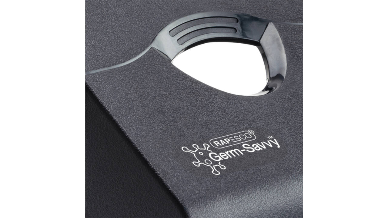Perforator Rapesco HD865-P antibacterieel 2-gaats zwart