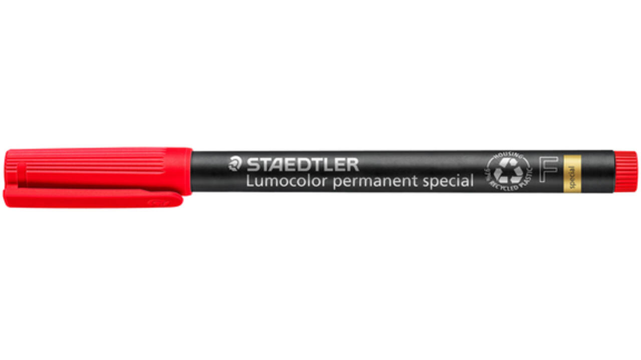 Viltstift Staedtler Lumocolor 319 special permanent F rood