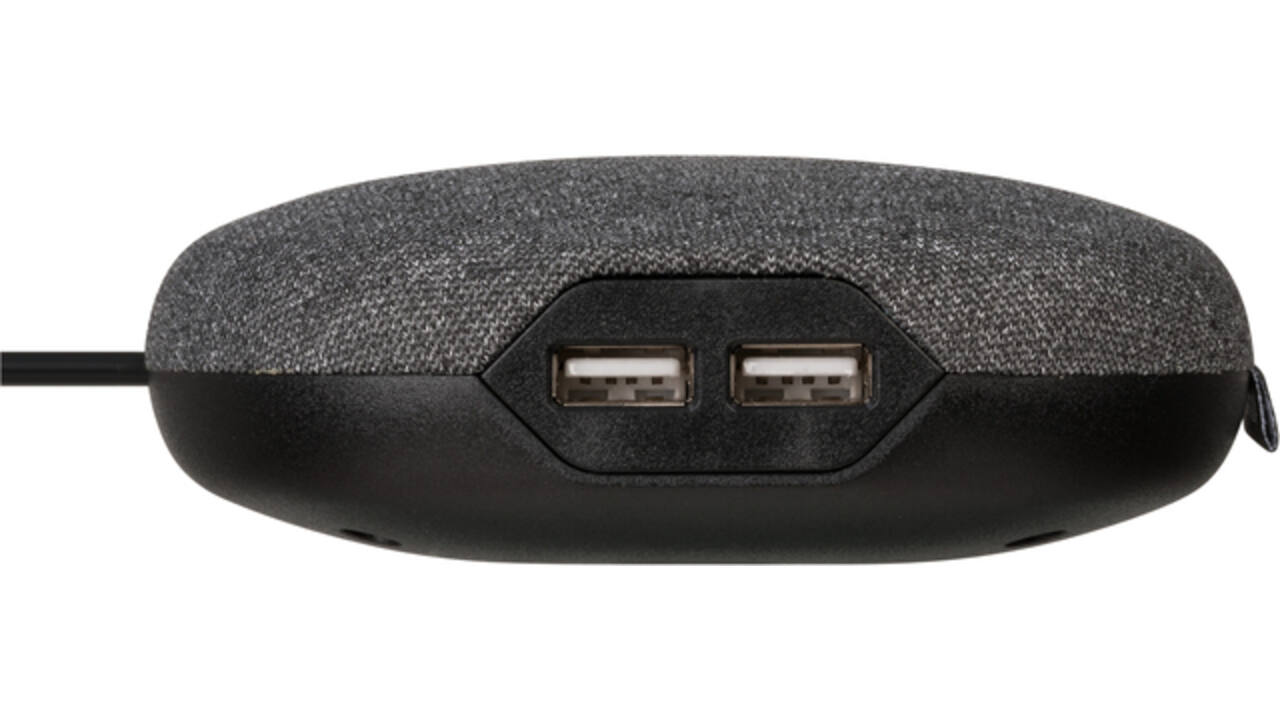 Laadstation Brennenstuhl Estilo 1 eurosocket twetieloppervlak 2 USB zwart/grijs