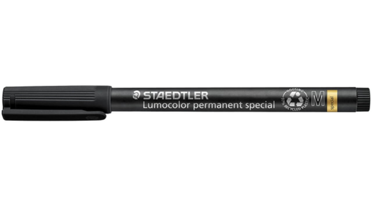 Viltstift Staedtler Lumocolor 319 special permanent M zwart
