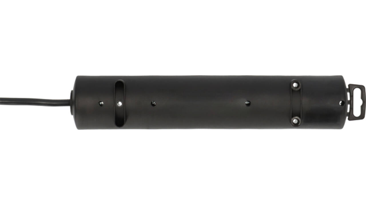 Stekkerdoos Brennenstuhl Comfort Plus 4 voudig inclusief platte stekker 2 meter zwart