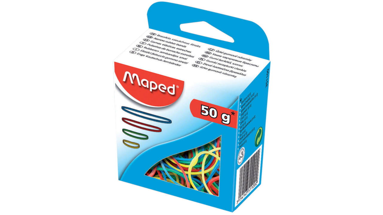 Elastiek Maped 50 gram assorti