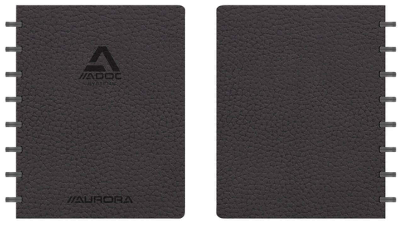 Schrift Adoc Business A5 ruit 5x5mm 144 pagina's 90gr zwart