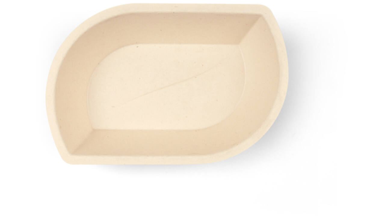 Snackbakje IEZZY A13 suikerriet PFAS-vrij 168x111x36mm 50 stuks