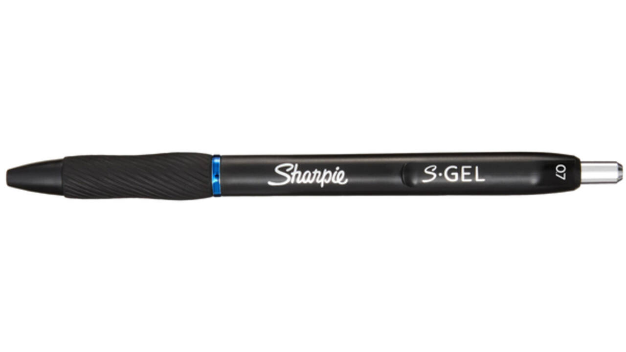 Gelschrijver Sharpie S-gel medium blauw blister à 3 stuks