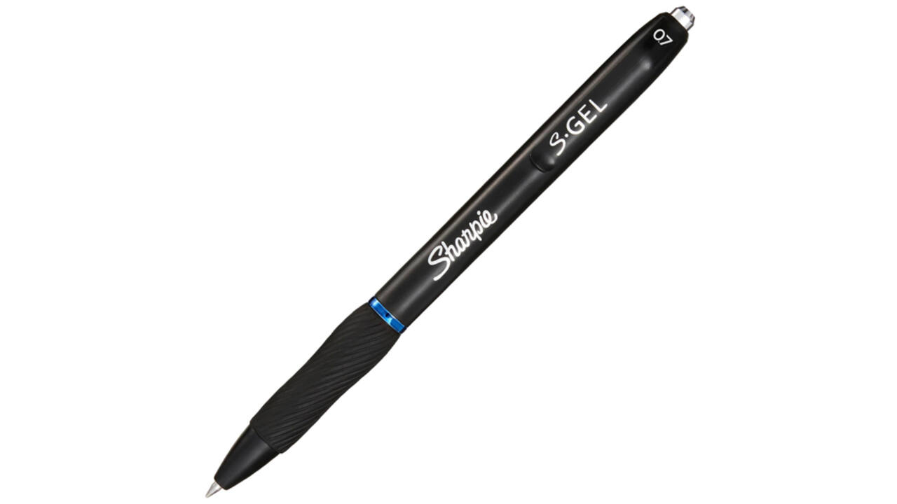 Gelschrijver Sharpie S-gel medium blauw blister à 3 stuks