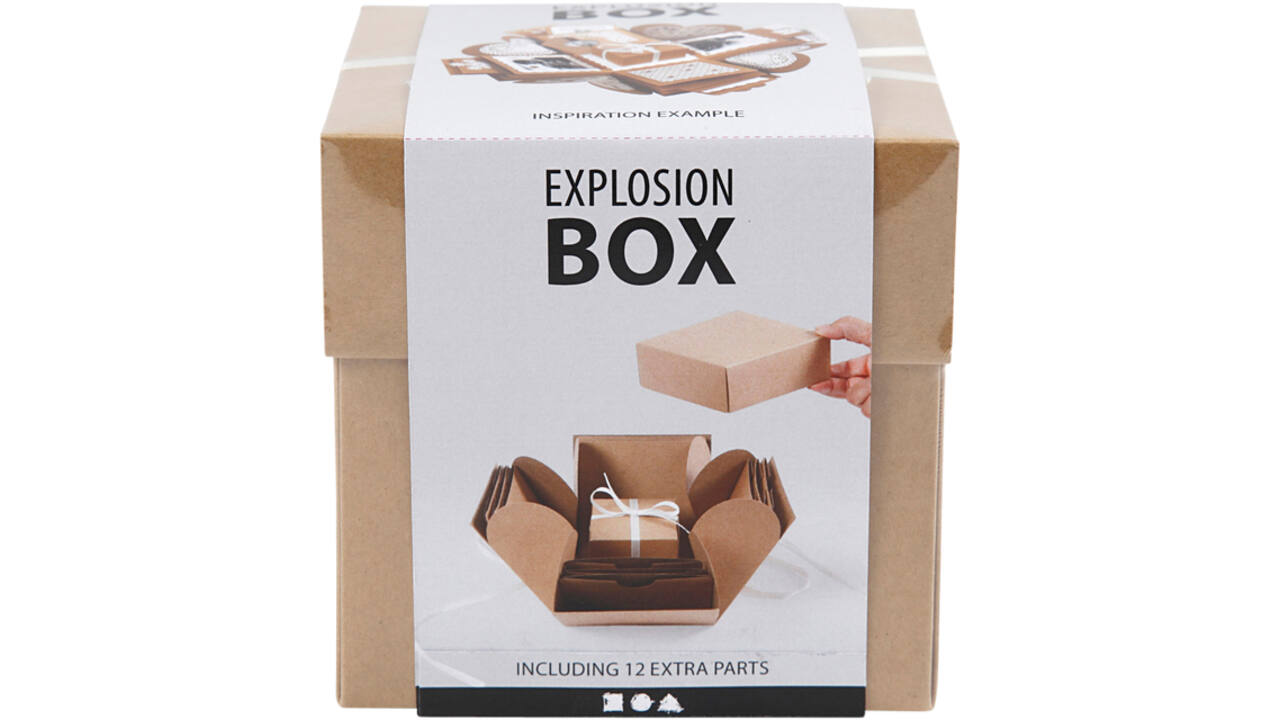Explosion box Creativ Company 12x12x12cm naturel