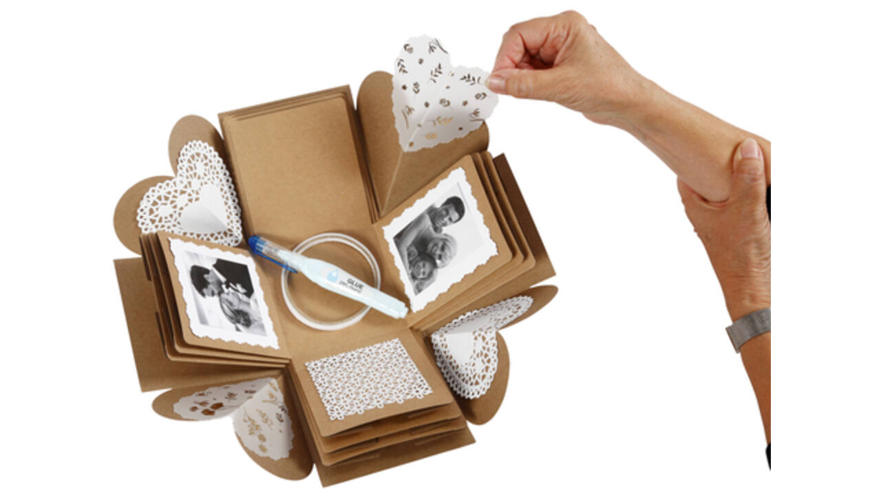 Explosion box Creativ Company 12x12x12cm naturel