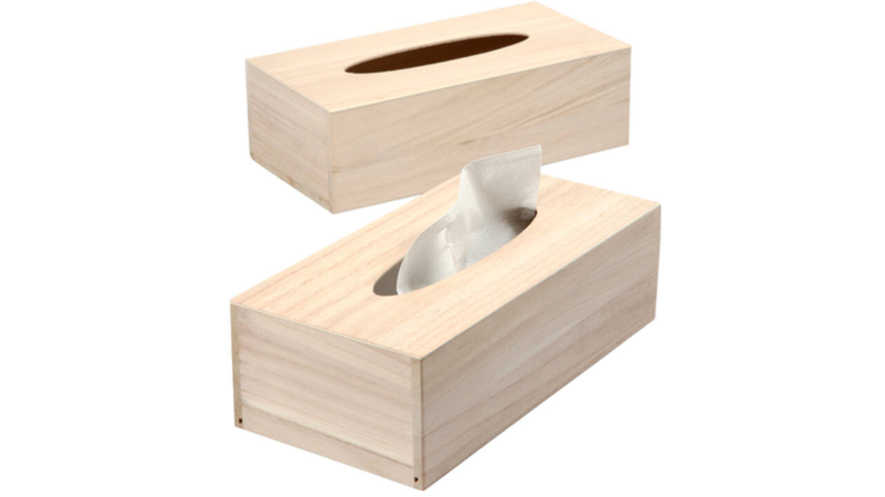 Tissuedoos Creativ Company 27x14x8cm hout