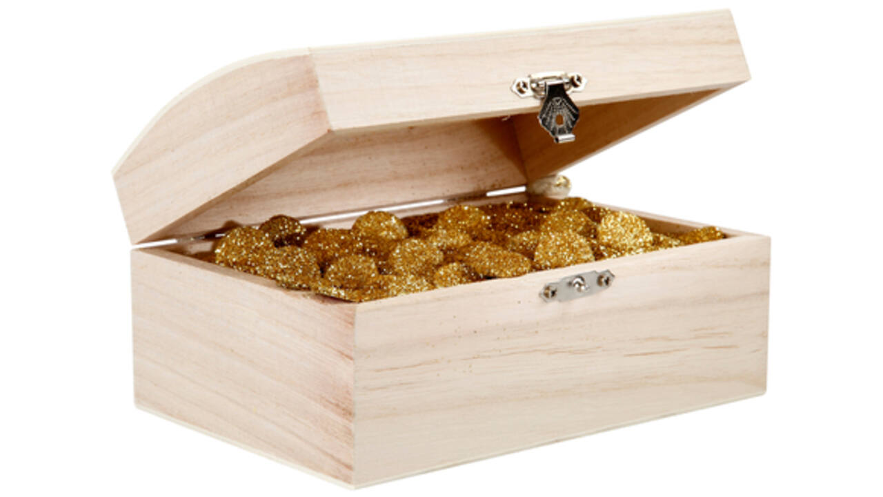Schatkist Creativ Company 16.5x11x8.55cm hout