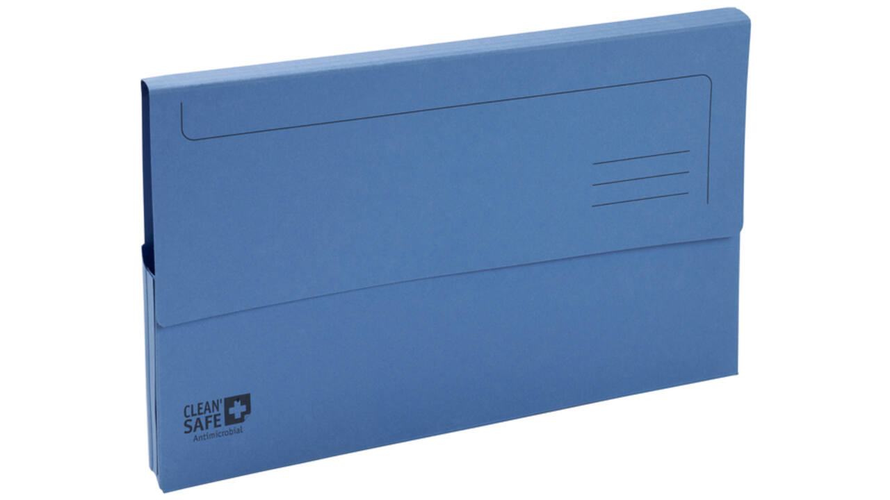 Pocketmap Exacompta Clean'Safe A4 400gr blauw