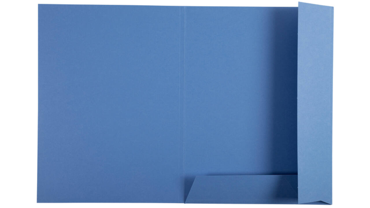 Dossiermap Exacompta Clean'Safe 2kleppen blauw