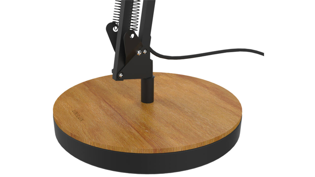 Bureaulamp Unilux Baya led bamboe zwart