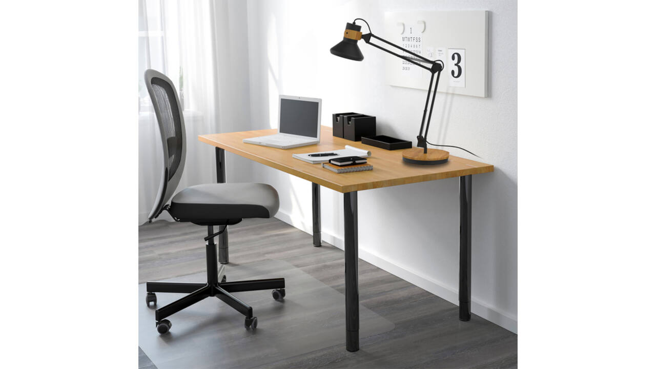 Bureaulamp Unilux Baya led bamboe zwart
