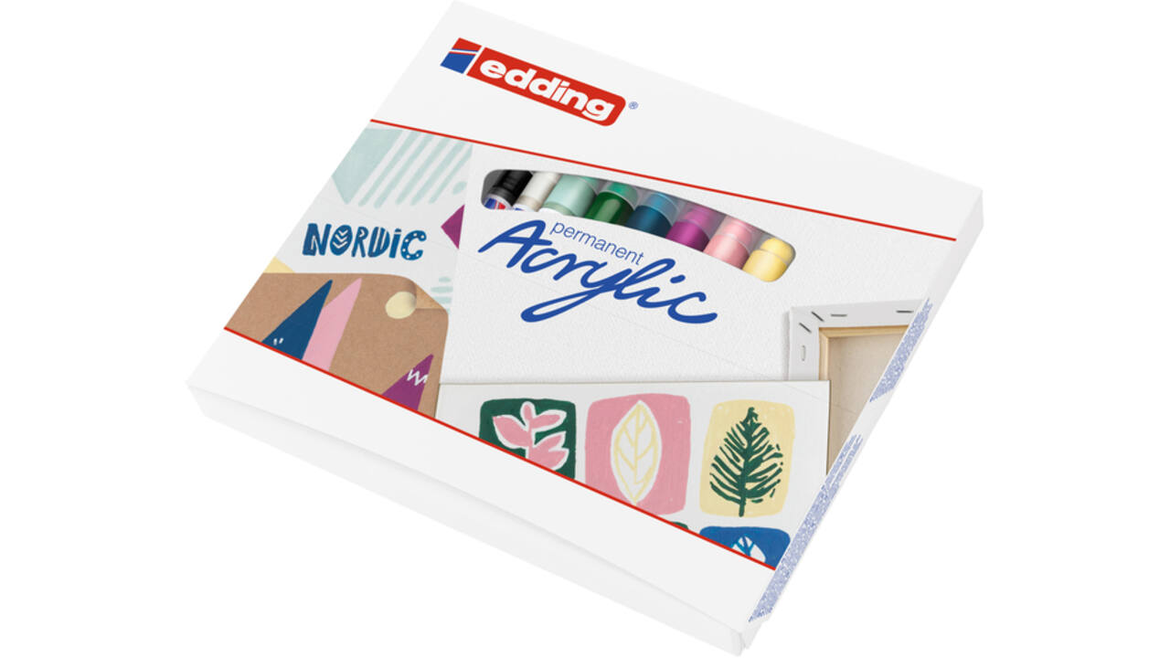 Acrylmarker edding starterskit klein Scandinavisch