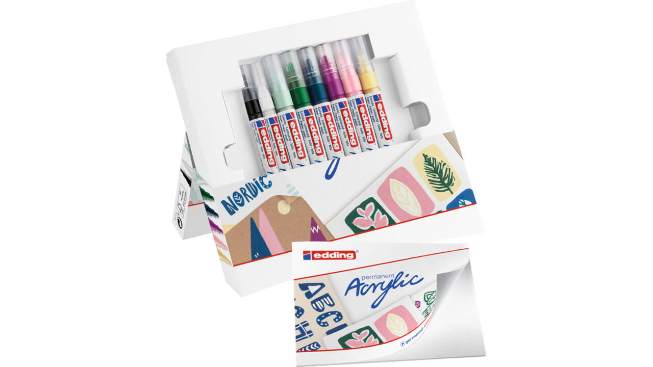 Acrylmarker edding starterskit klein Scandinavisch