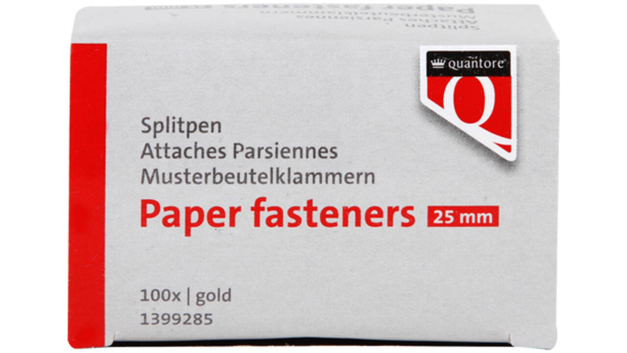 Splitpen Quantore 25mm 100 stuks goud