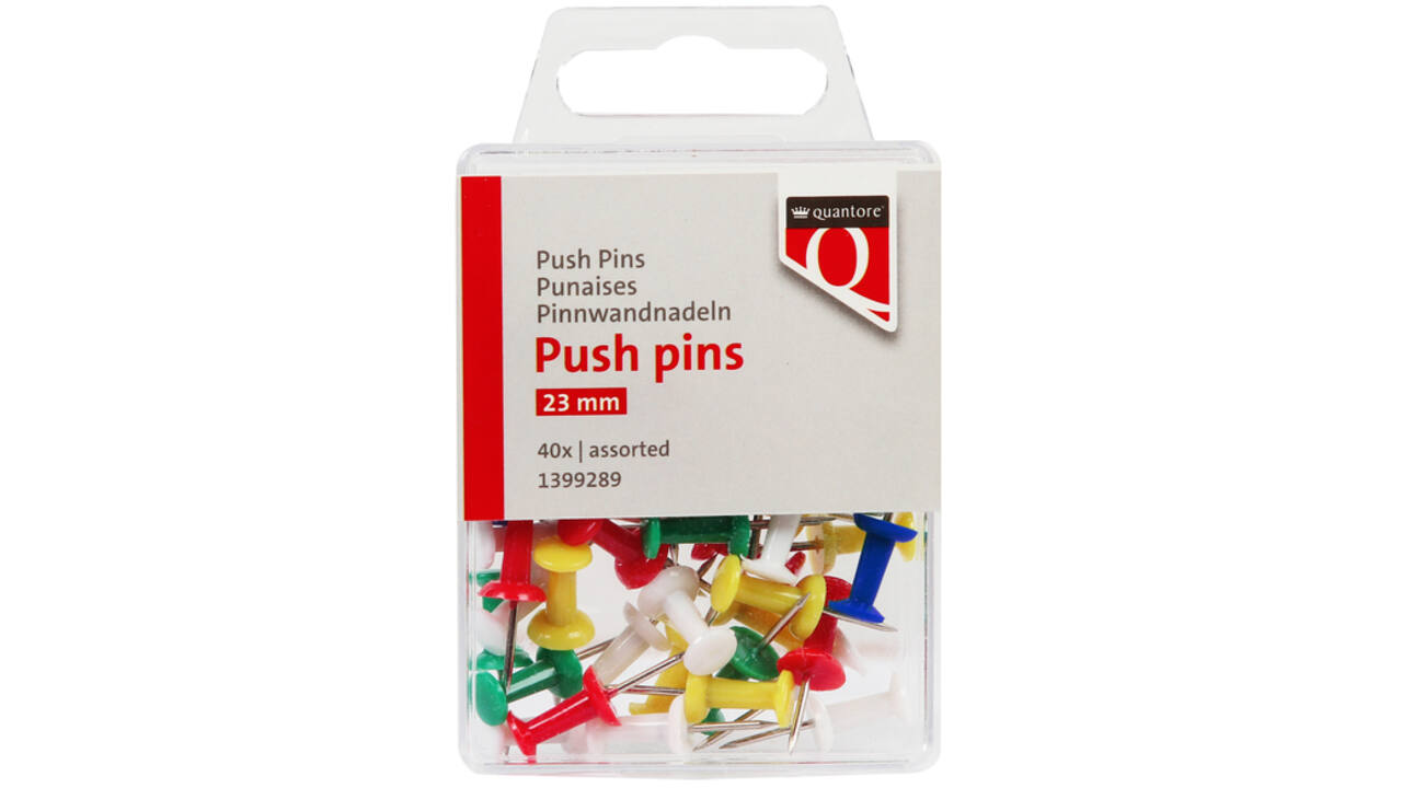 Push pins Quantore 40 stuks assorti