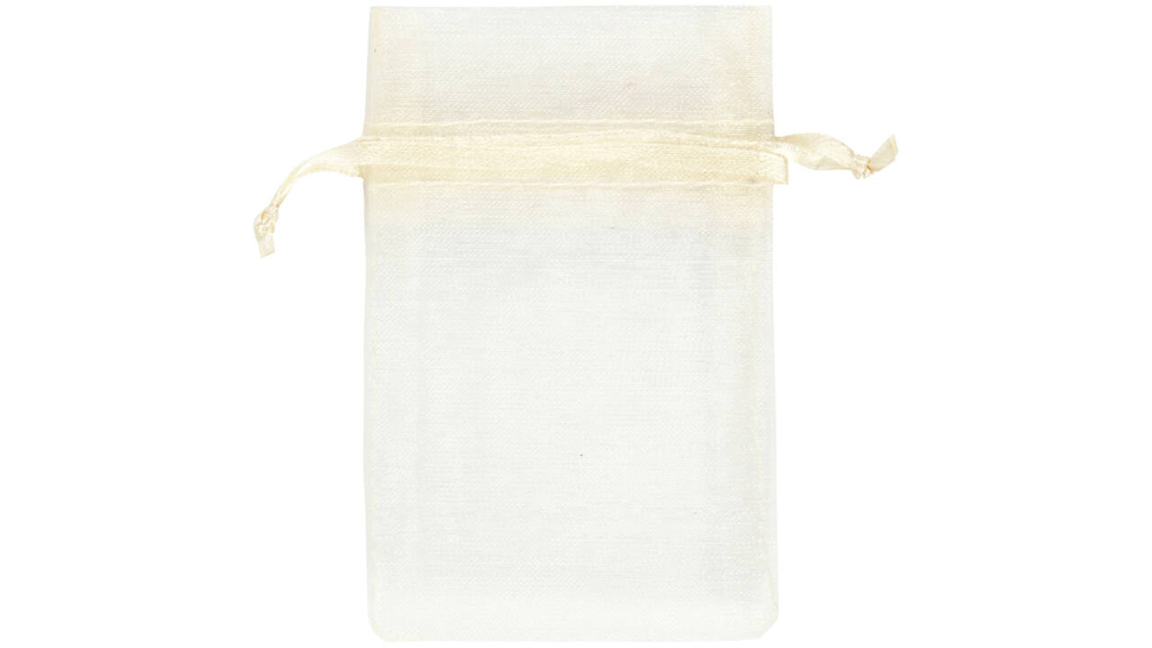 Organza zakjes Creativ Company 7x10cm 10 stuks off-white