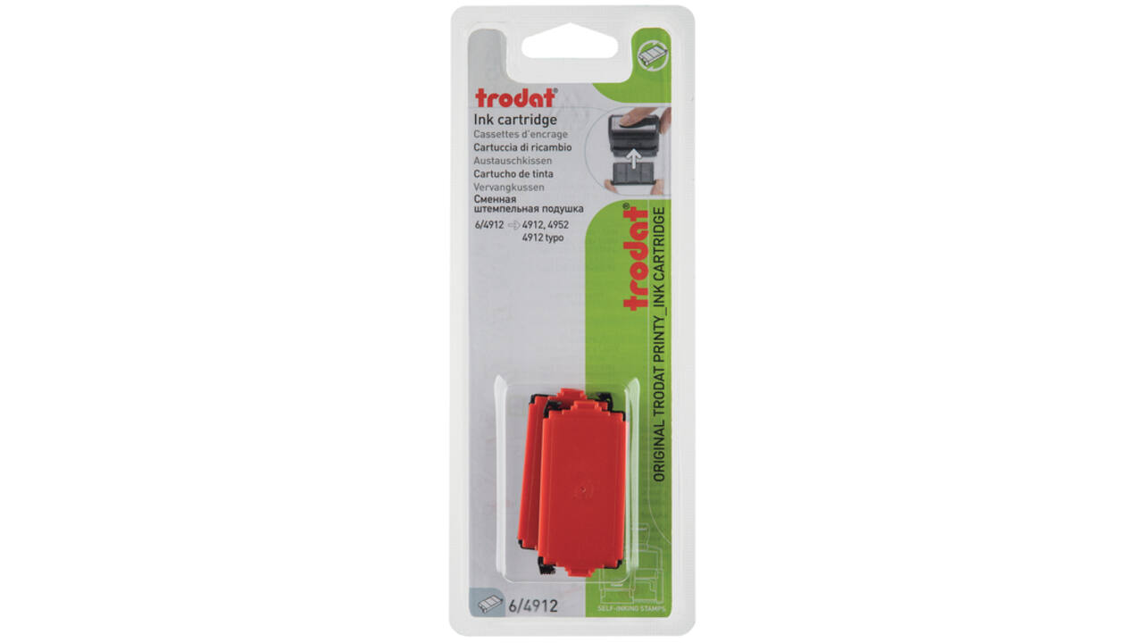 Stempelkussen Trodat Printy 6/4912 2 stuks rood