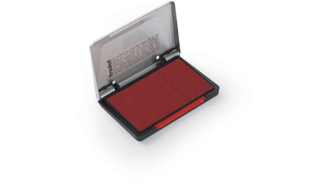 Stempelkussen Trodat 9071M metaal 9x5cm rood