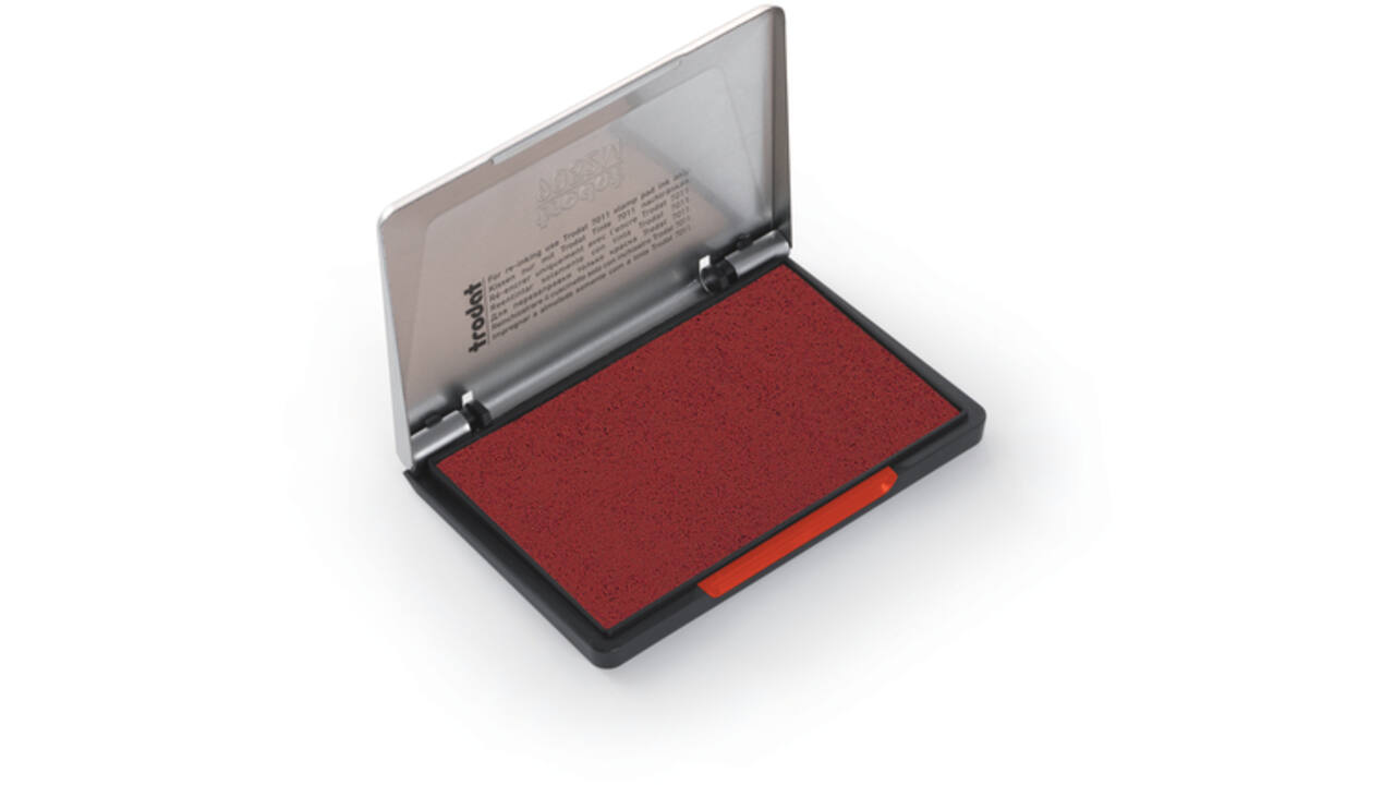 Stempelkussen Trodat 9072M metaal 11x7cm rood
