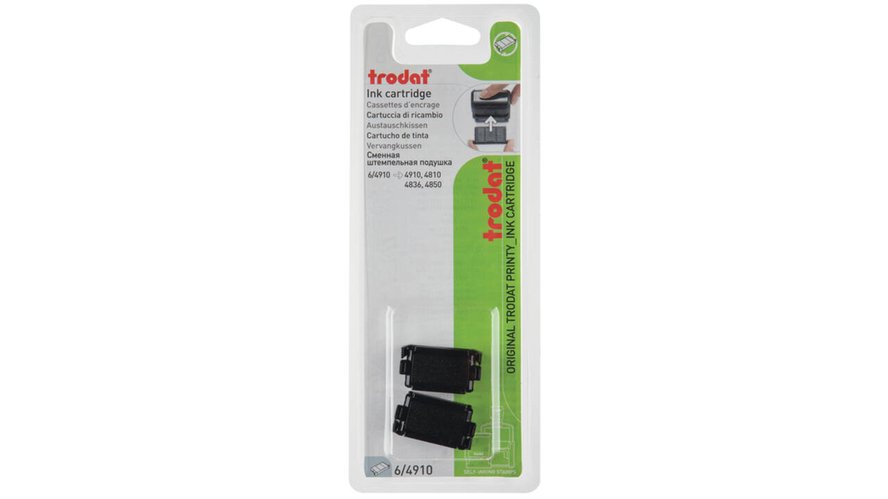 Stempelkussen Trodat Printy 6/4910 2 stuks zwart